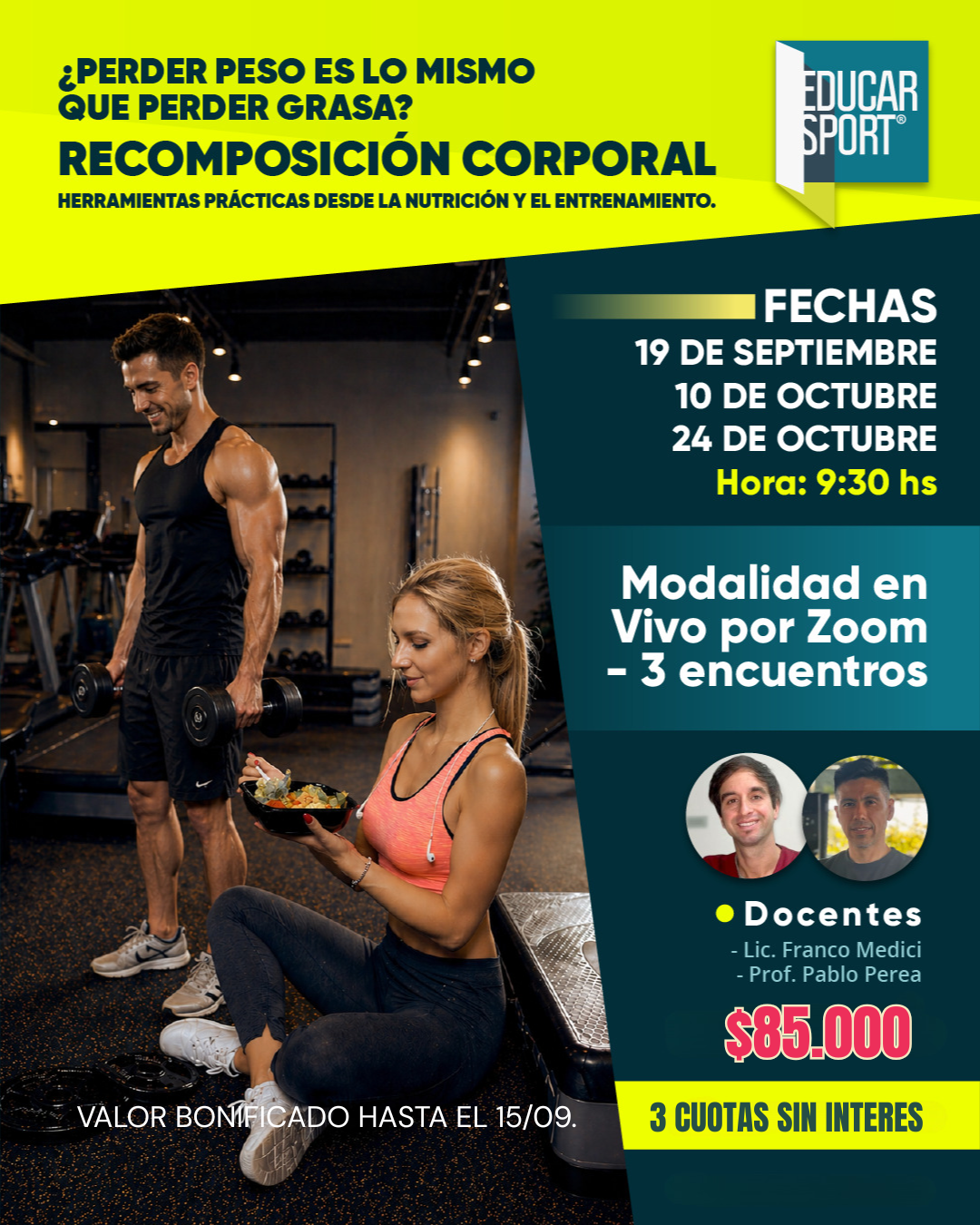 Recomposición corporal - Herramientas practicas desde la nutrición y el entrenamiento